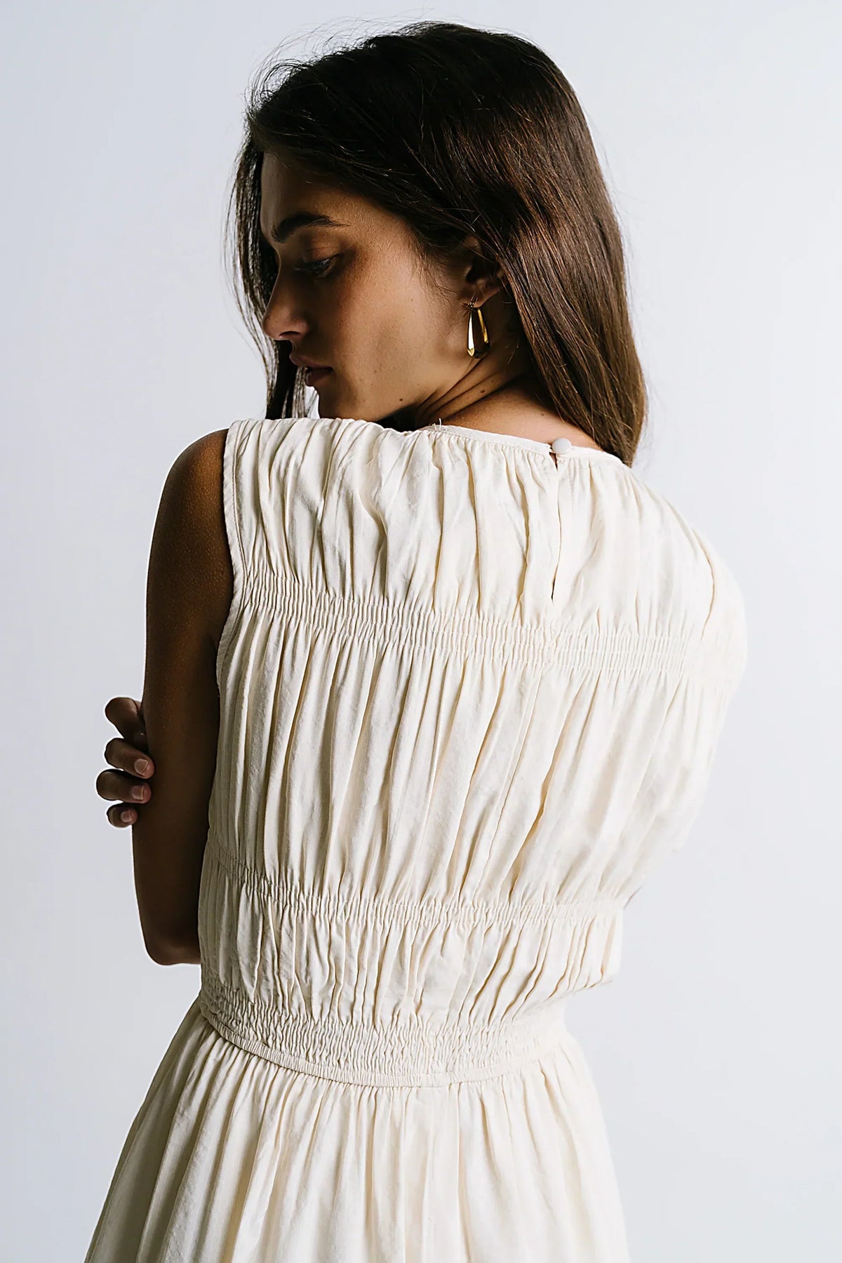 Johna Smocked Midi Dress