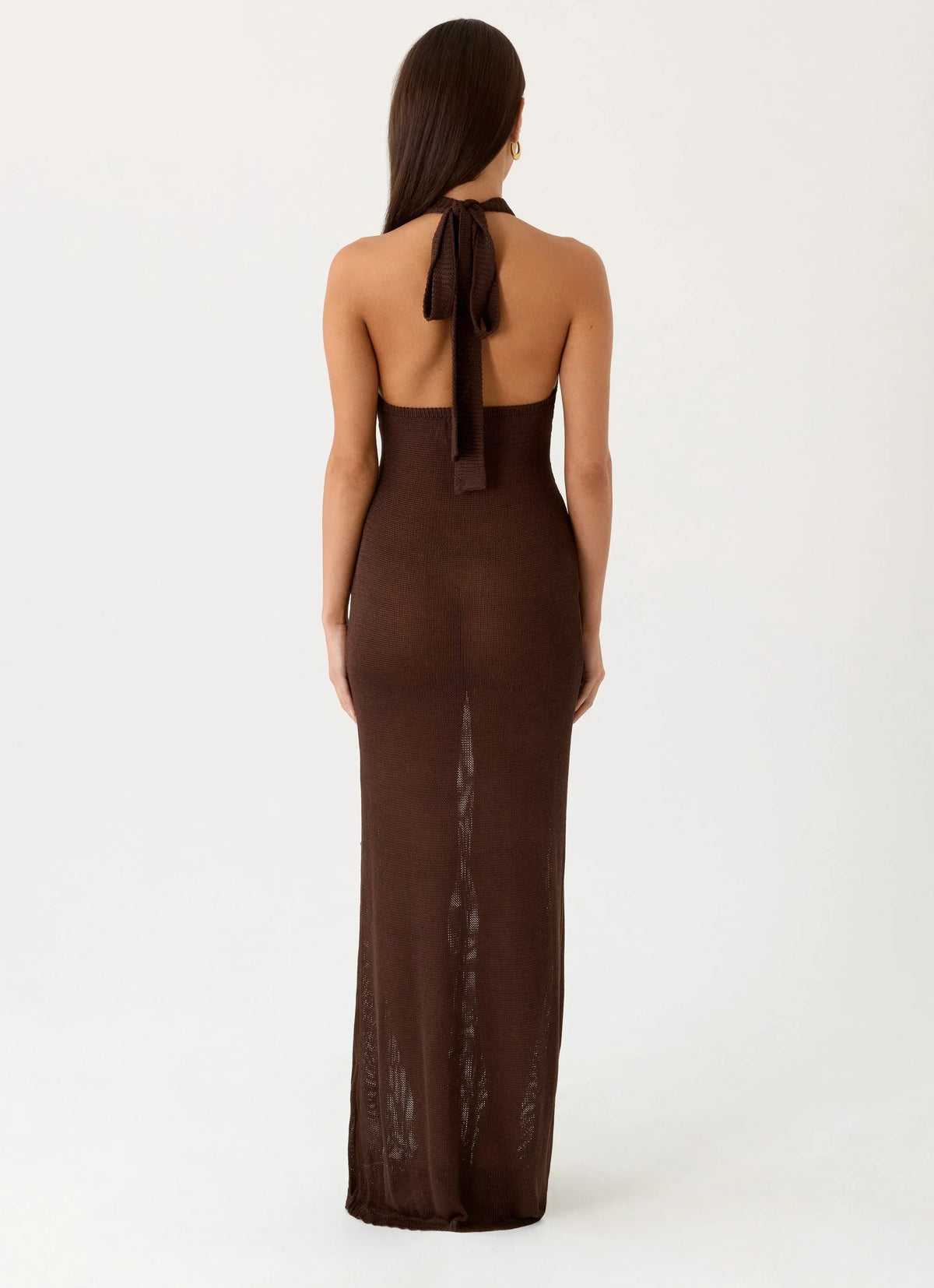 Saoirse Knit Maxi Dress Brown