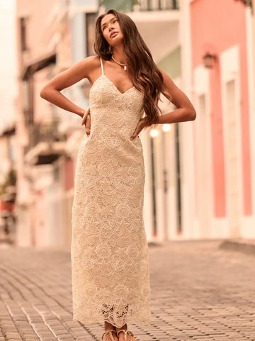 Millie Crochet Maxi Dress