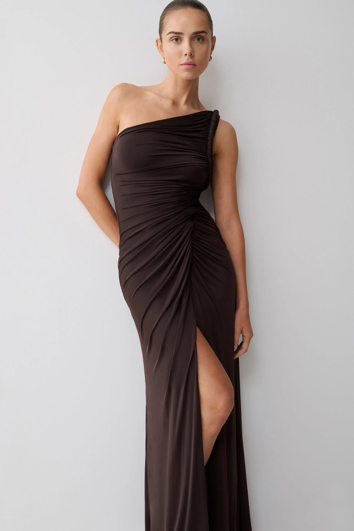 Ryn Twisted One Shoulder Maxi Dress
