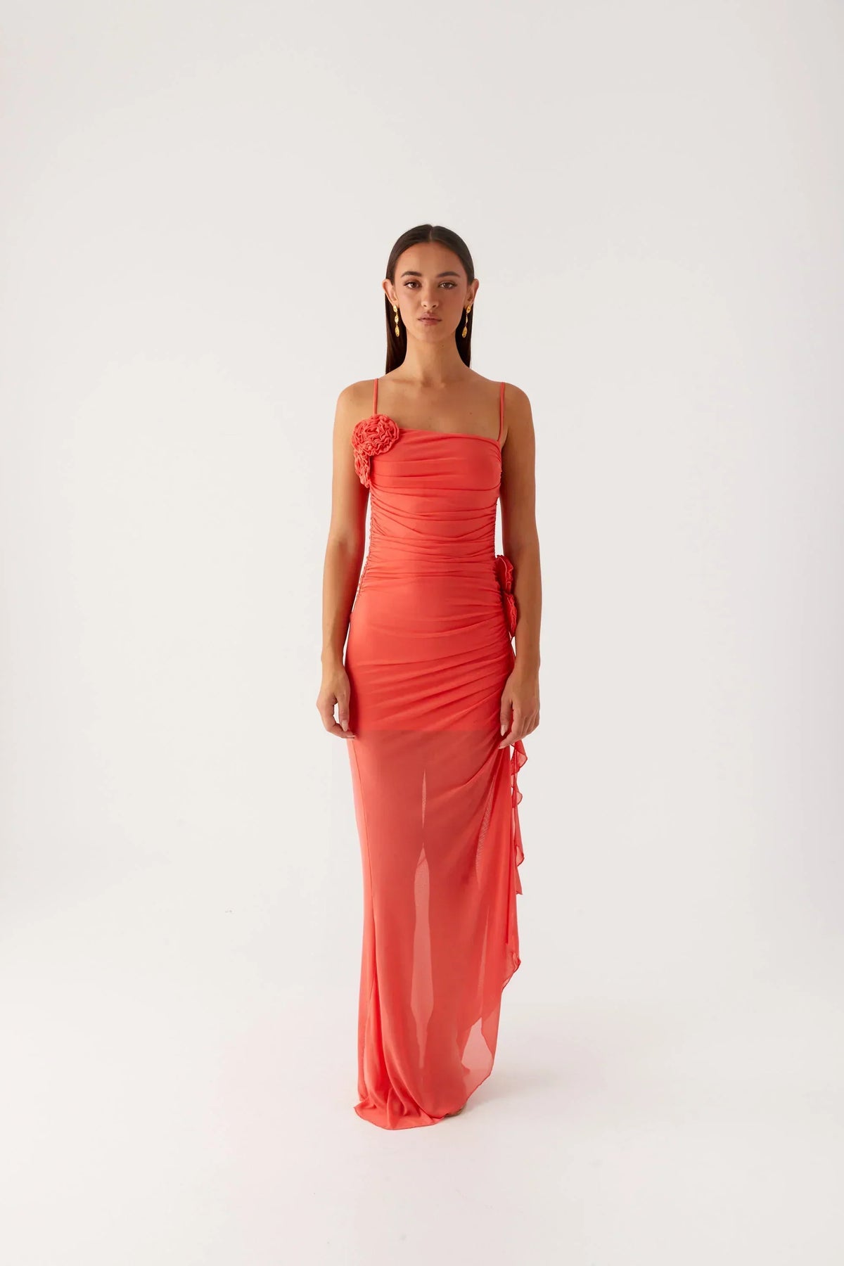 Louana Maxi Dress - Coral