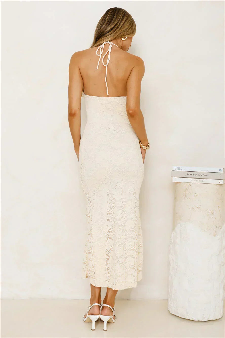 Iconic In Style Lace Midi Dress