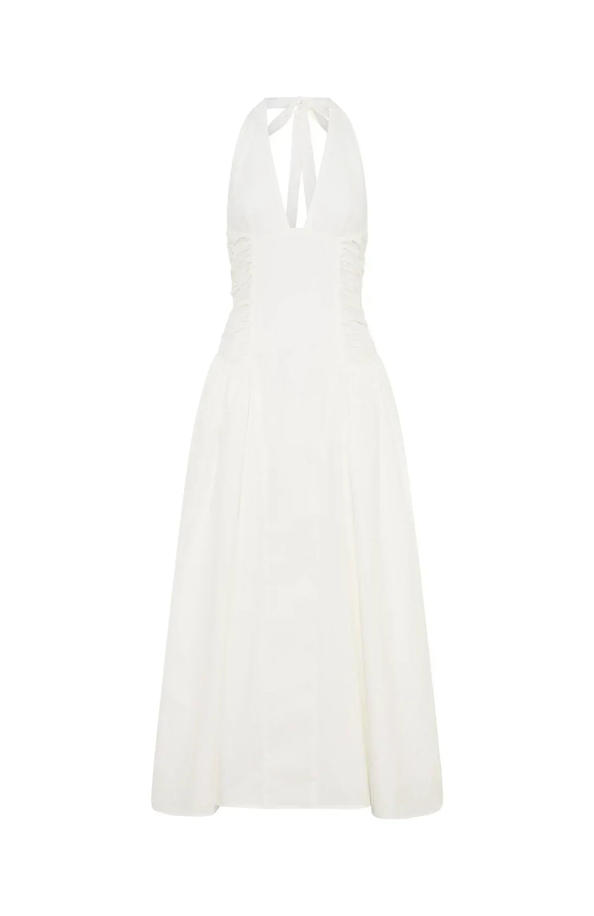 Tinsel Trouble Halter Midi Dress White