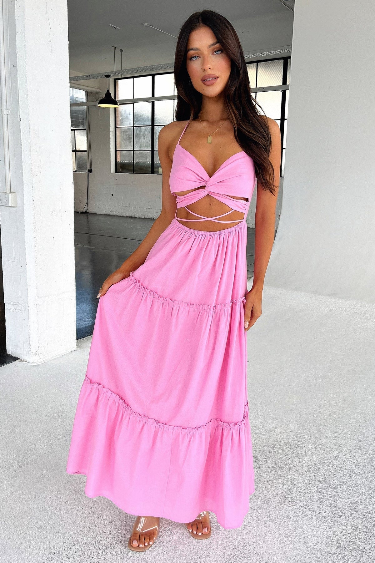 Lucy Maxi Dress - Pink