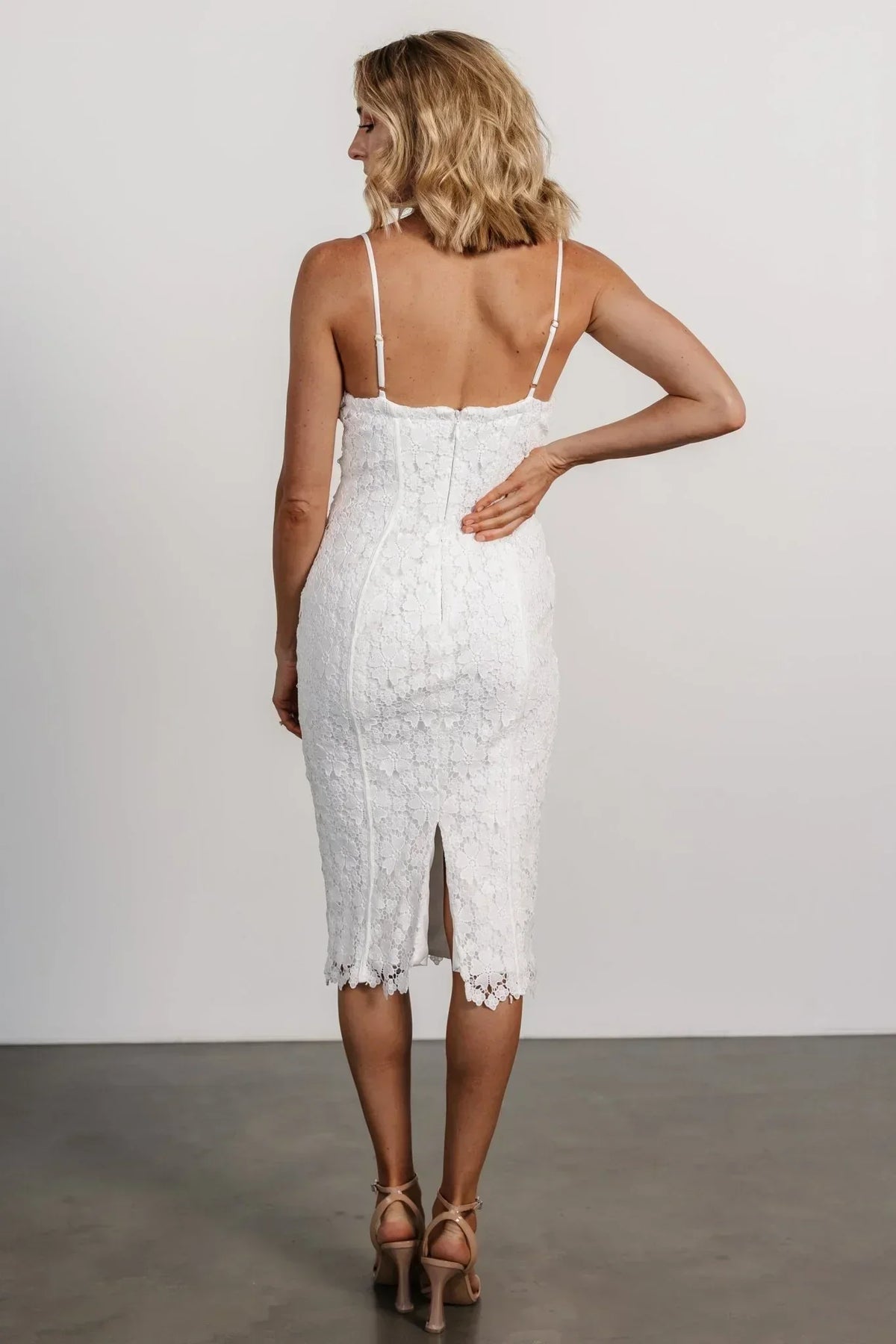 Juliette Bodycon Midi Dress | Off White