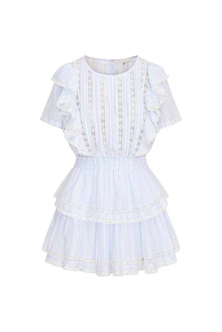 Natasha Stripe Cotton Mini Dress