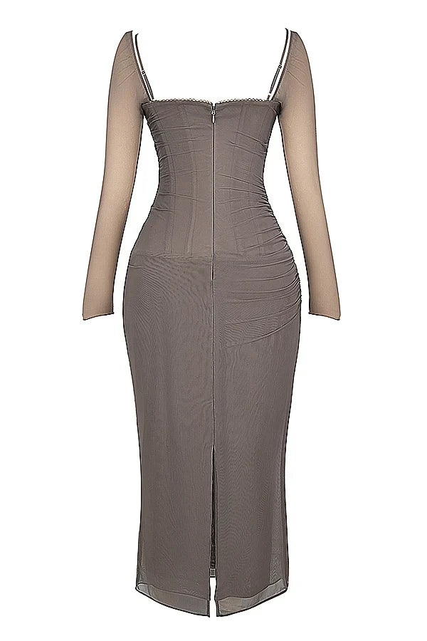 Katarina-Smoke Maxi Dress