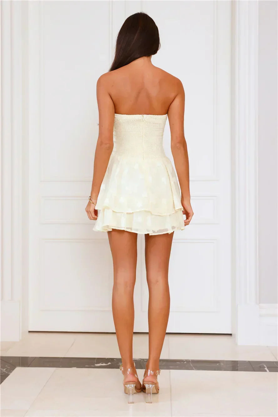 Daisy Dreams Strapless Mini Dress