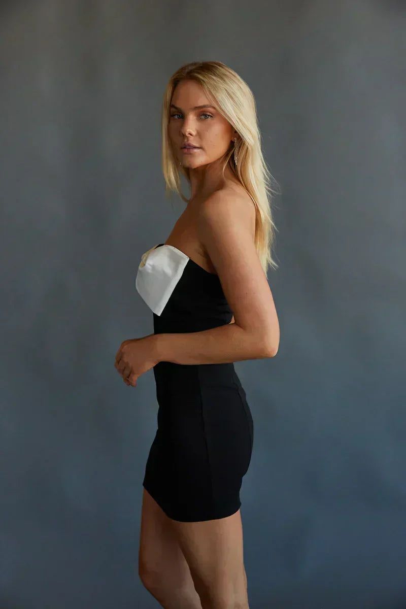Kylie Bow Mini Dress