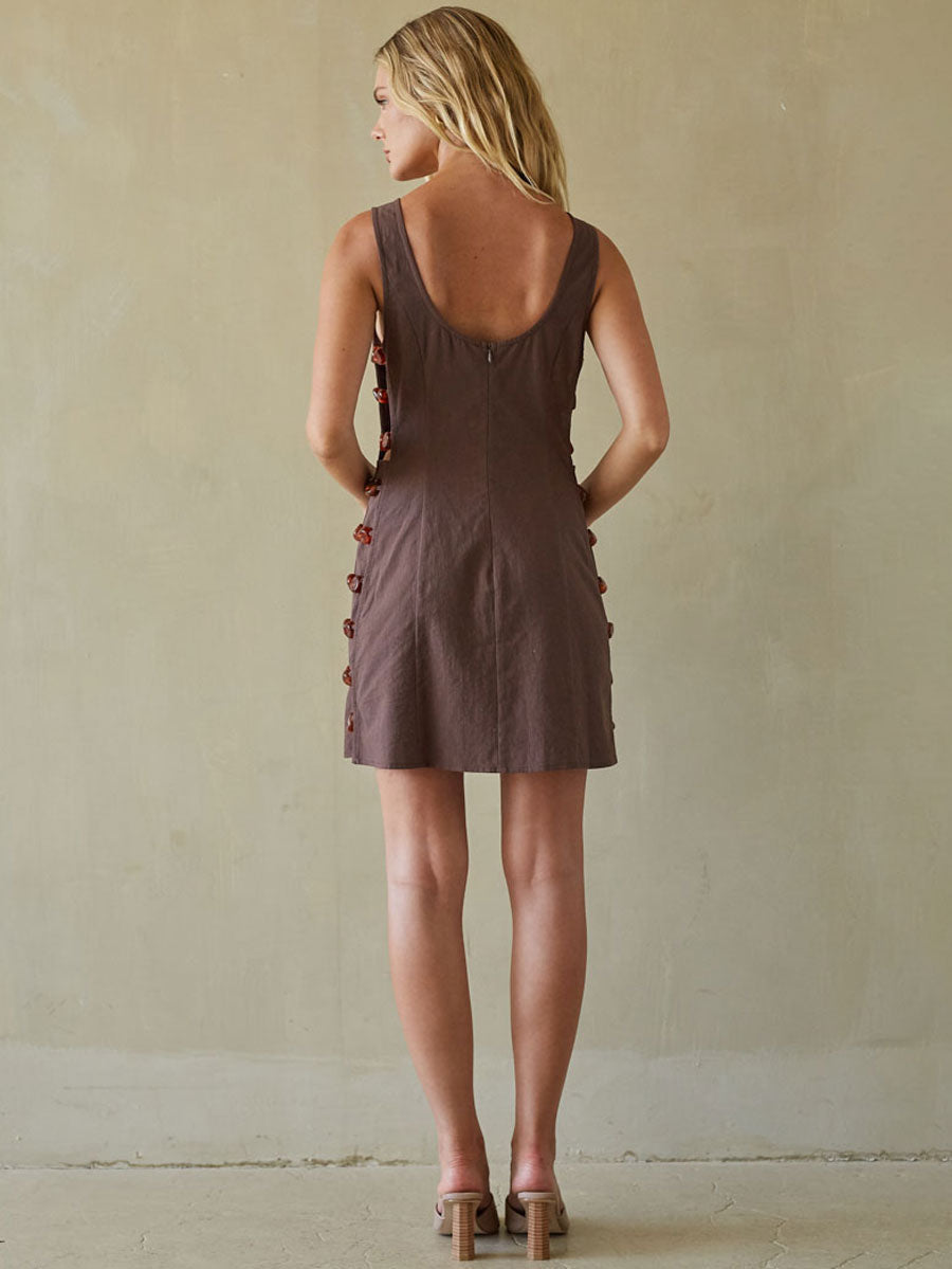 Zayla Beaded Mini Dress